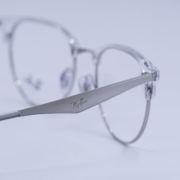 Ray Ban RX6396 2936 Eyeglasses Silver 53mm Oval Frame - Picture 6 of 10